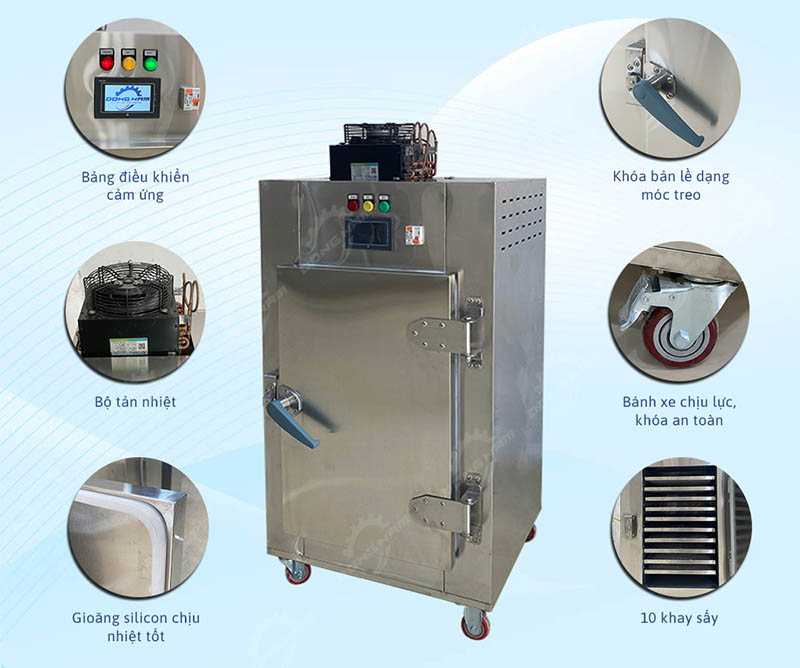 Cấu tạo chi tiết máy sấy lạnh