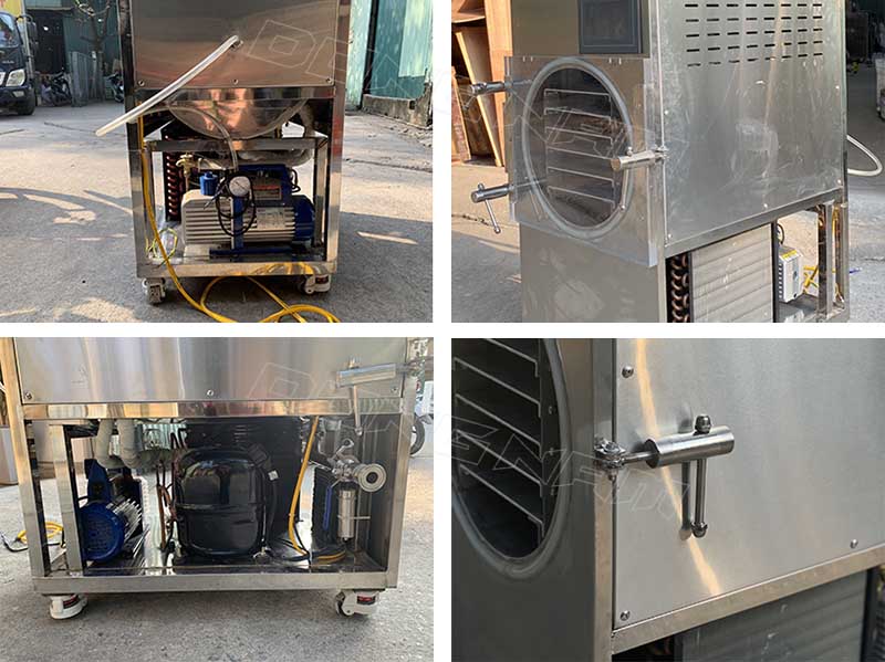 Cấu tạo chi tiết dòng máy sấy thăng hoa mini