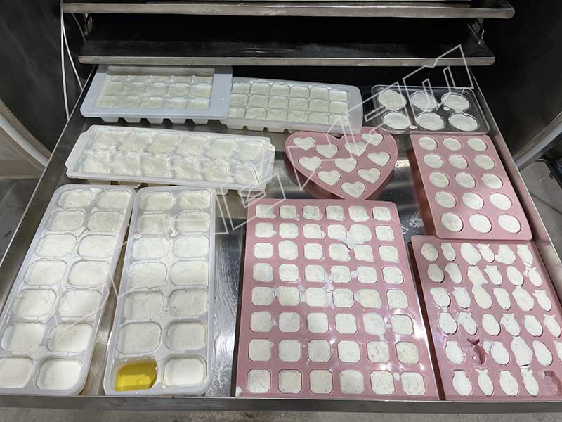 Quá trình sấy thăng hoa kết thúc sản phẩm giữ nguyên hình dạng, màu sắc