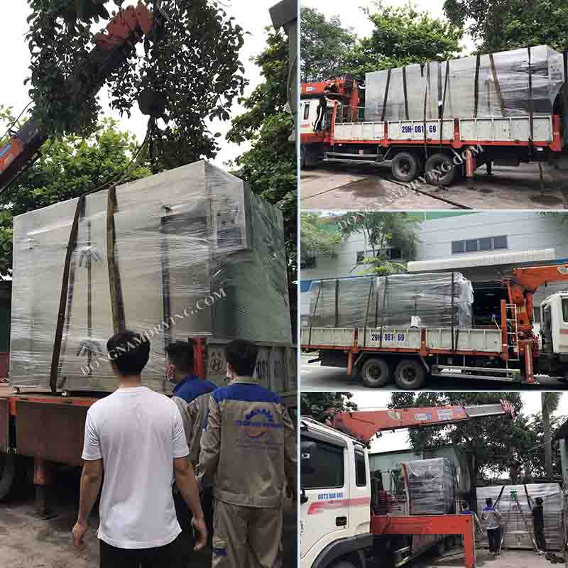 Đông Nam lắp đặt dây chuyền máy sấy nhiệt tại nhà máy lọc nước hàng đầu