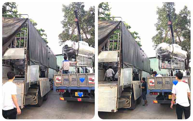 Vận chuyển máy sấy thăng hoa