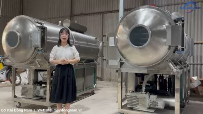 Embedded thumbnail for Máy sấy thăng hoa công nghiệp Đông Nam sấy 50kg/mẻ