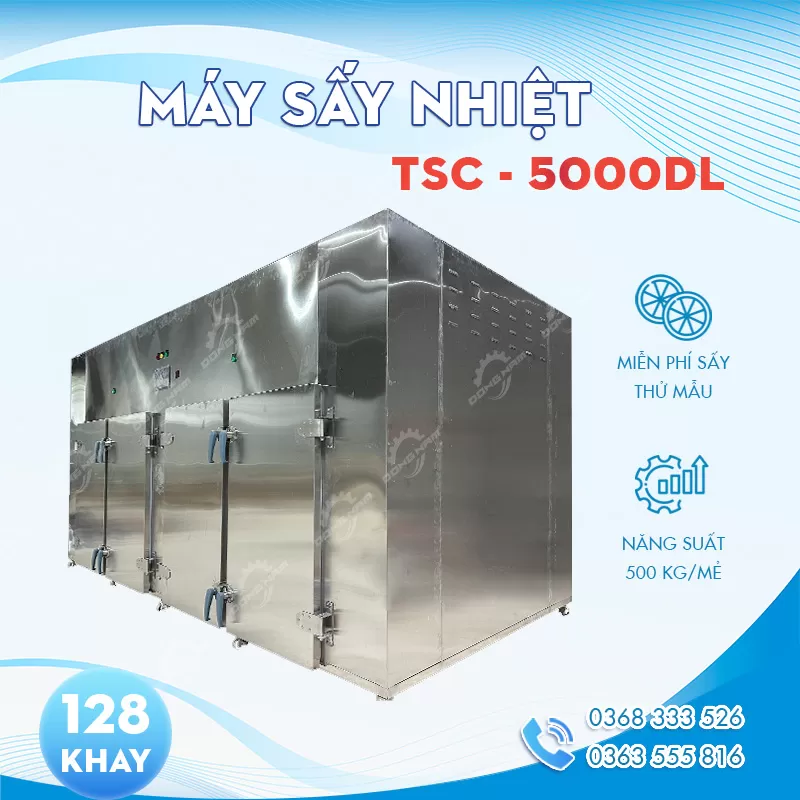 Máy sấy công nghiệp công suất lớn TSC-5000DL năng suất 500kg - 1 tấn Máy sấy công nghiệp công suất lớn TSC-5000DL năng suất 500kg - 1 tấn
