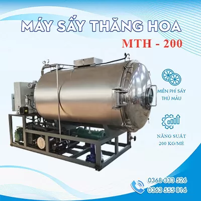 Máy sấy thăng hoa 200kg Máy sấy thăng hoa 200kg