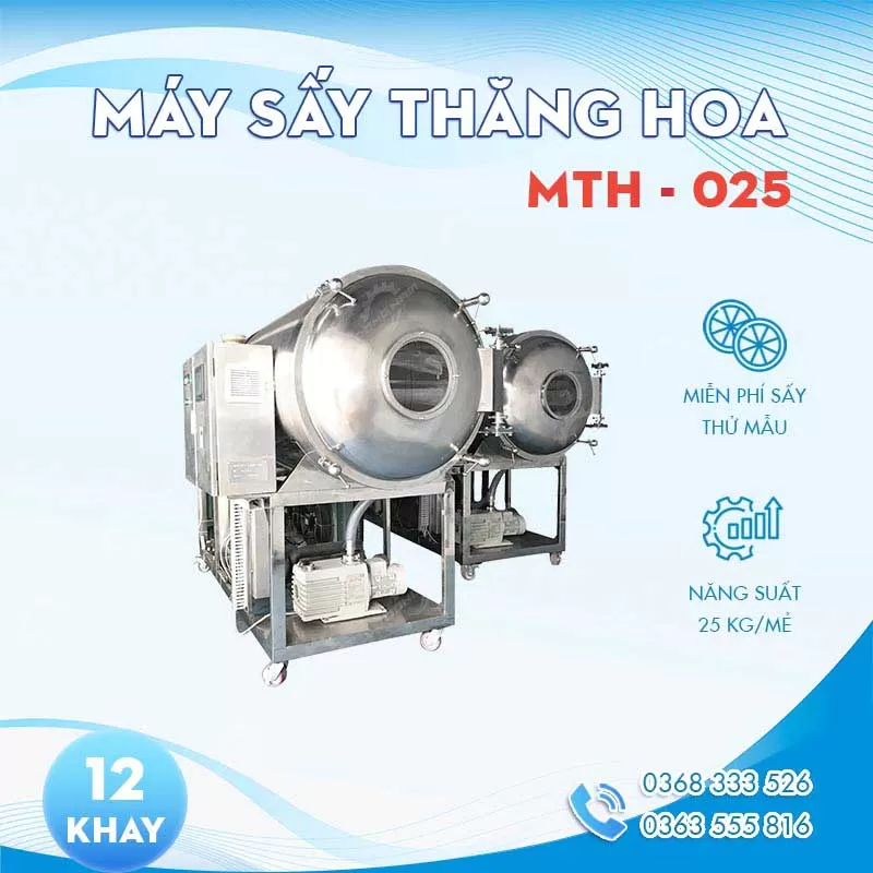 Máy sấy thăng hoa 25kg Máy sấy thăng hoa 25kg