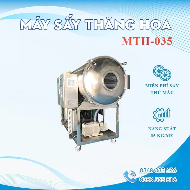 Máy sấy thăng hoa 35kg Máy sấy thăng hoa 35kg