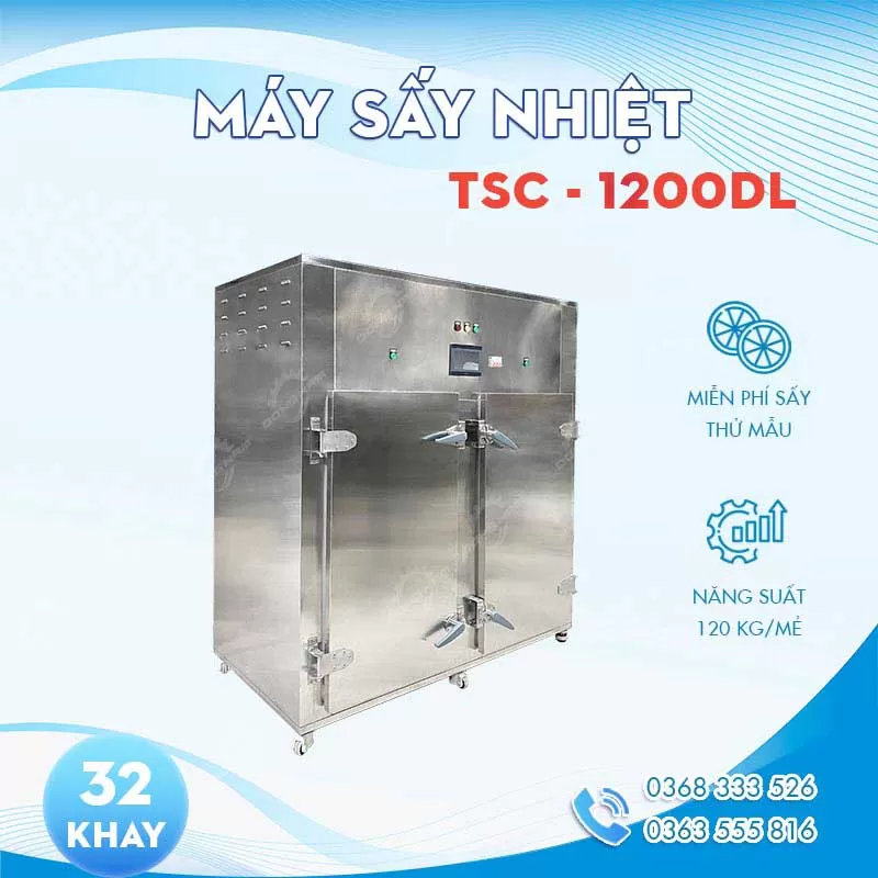 Máy sấy thực phẩm công nghiệp TSC-1200DL Máy sấy thực phẩm công nghiệp TSC-1200DL