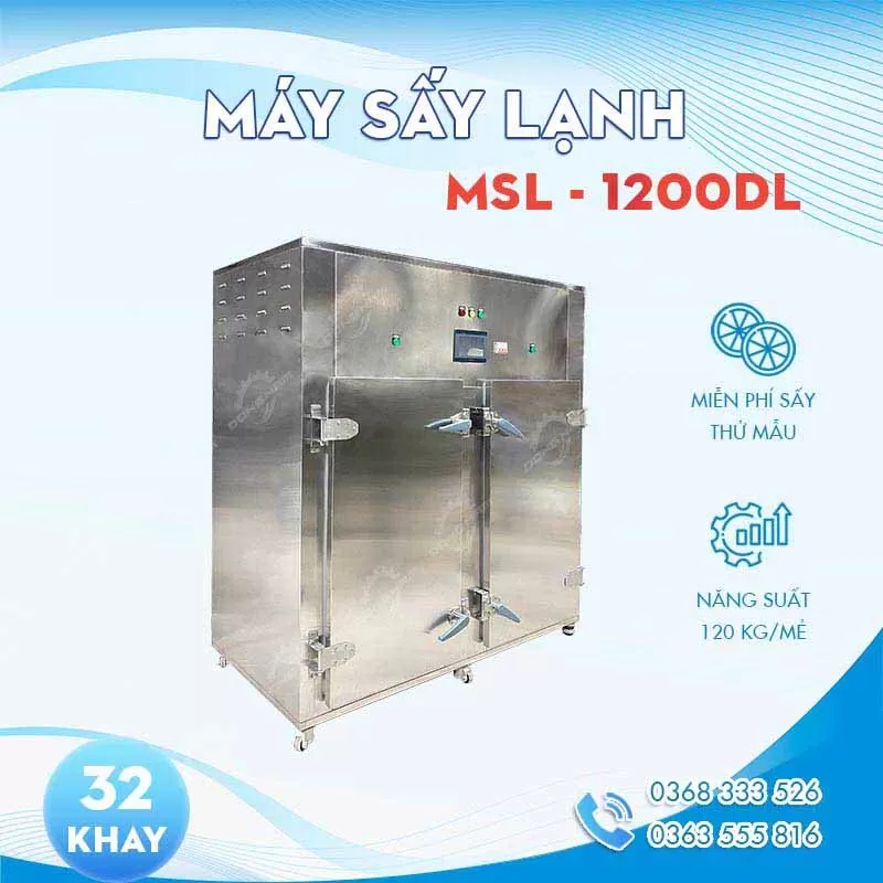 Máy sấy lạnh 120kg Máy sấy lạnh 120kg