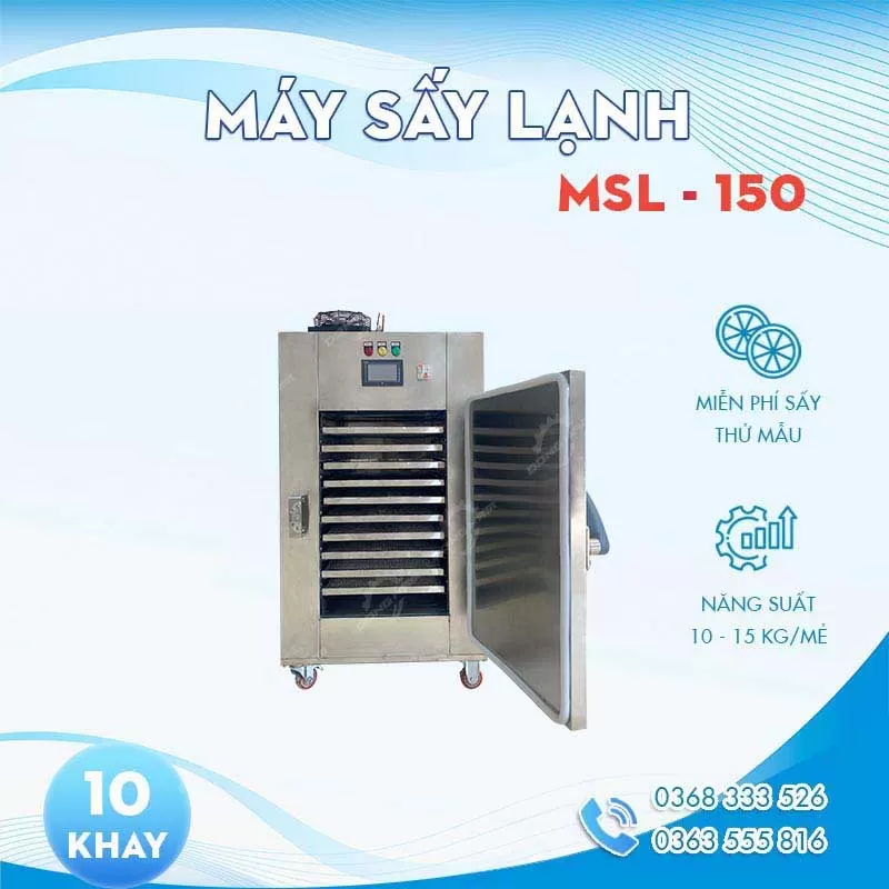 Máy sấy lạnh 15kg MSL-150 sấy khô nhanh, giữ màu đẹp Máy sấy lạnh 15kg MSL-150 sấy khô nhanh, giữ màu đẹp